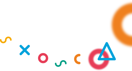 Formas geométricas coloridas.